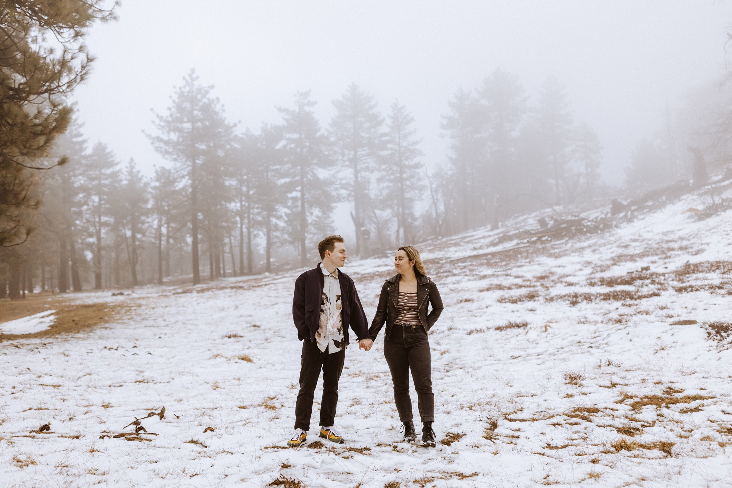 Snowy Mt Laguna Engagement | Hannah + Johnny